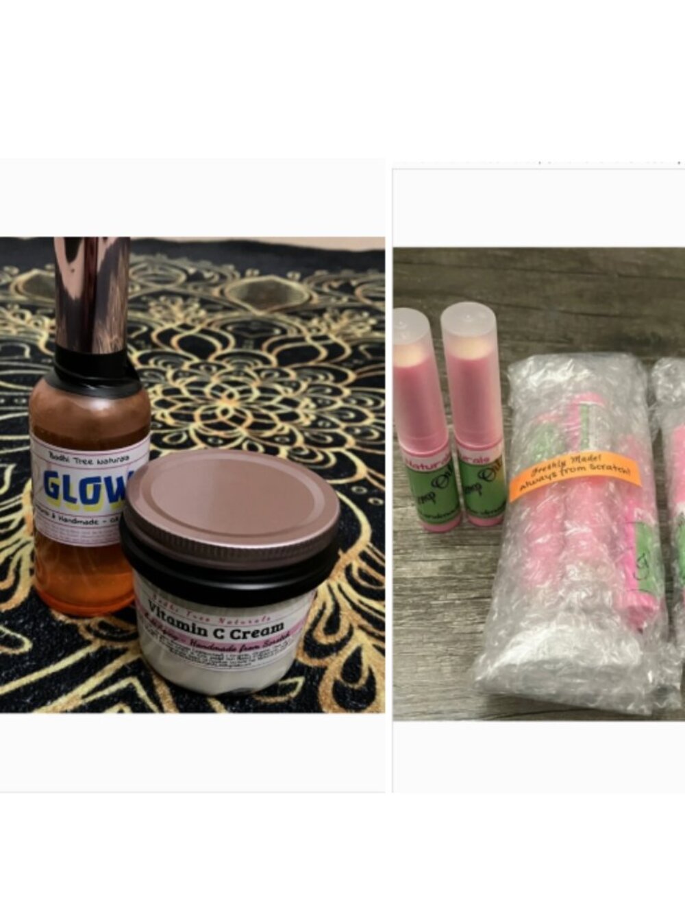 Handmade Face Skin Lips Bundle, Natural, Vitamin C, Glow, Clean ingredients NEW